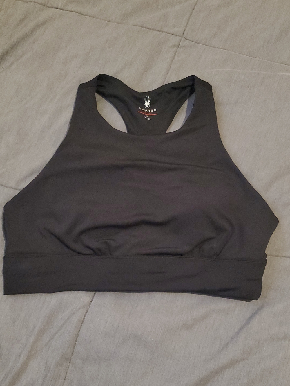 Spyder Black High-Neck Racerback Sports Bra Size XL